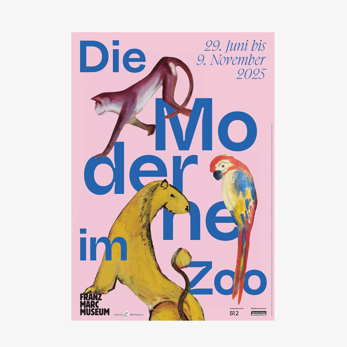 Ausstellungsplakat "Die Moderne im Zoo"
