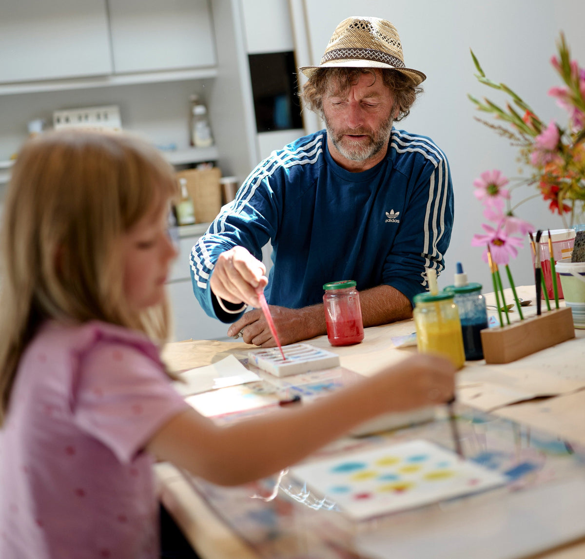 Actionpainting mit Naturfarben (Kopie)
