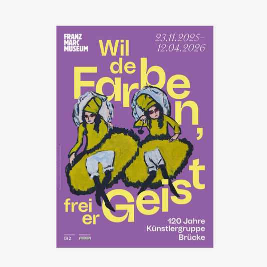 Ausstellungsplakat "Wilde Farben, freier Geist"