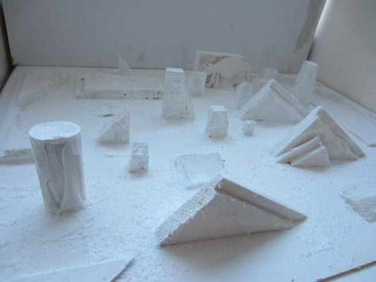 Arktische Gebilde aus Holz