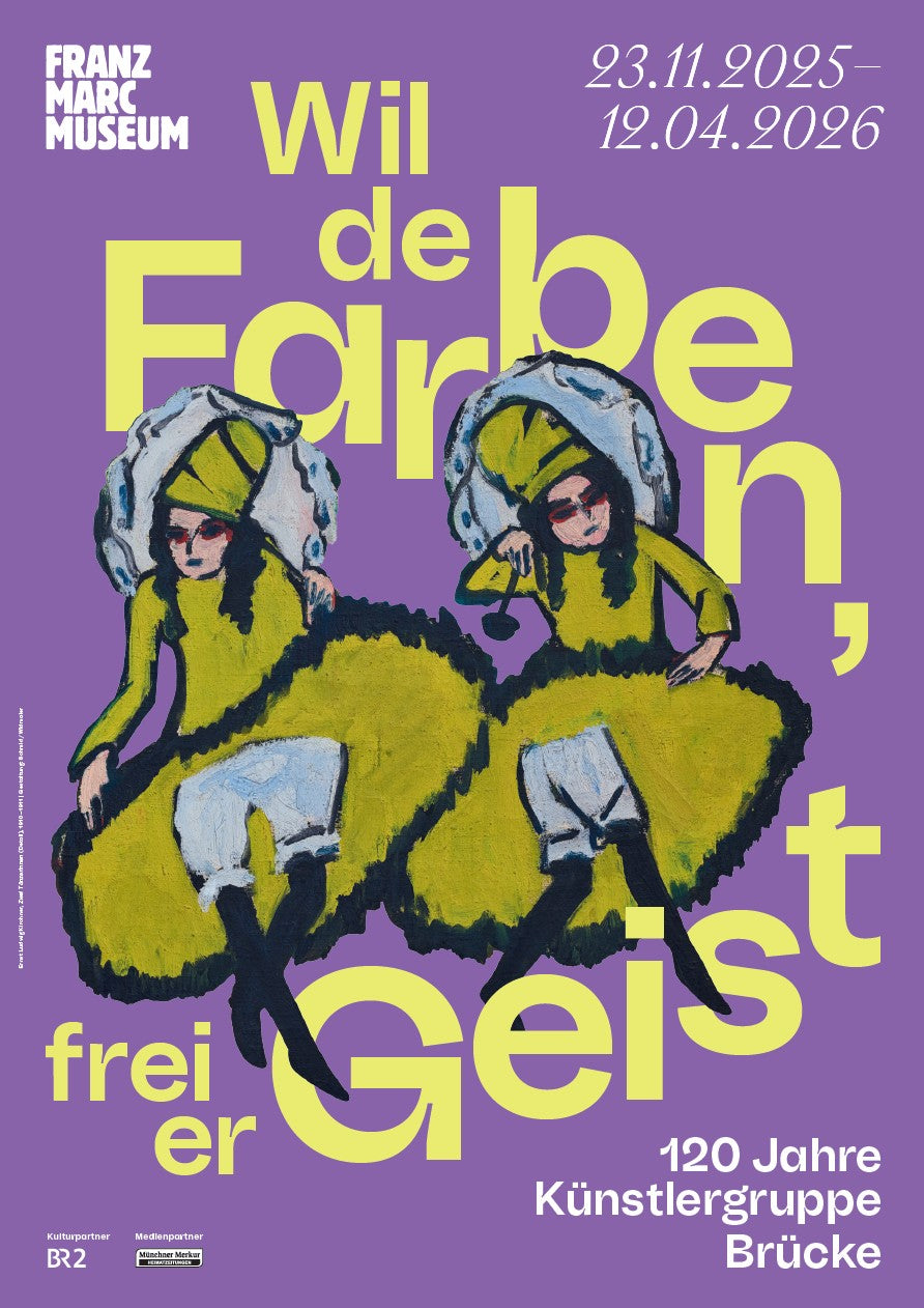 Ausstellungsplakat "Wilde Farben, freier Geist"