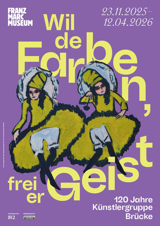 Ausstellungsplakat "Wilde Farben, freier Geist"